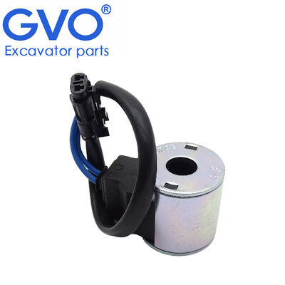 24V Pilot Safety Lock Solenoid Valve Coil for Sunward SWE230 SWE360 Excavator