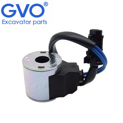 24V Pilot Safety Lock Solenoid Valve Coil for Sunward SWE230 SWE360 Excavator